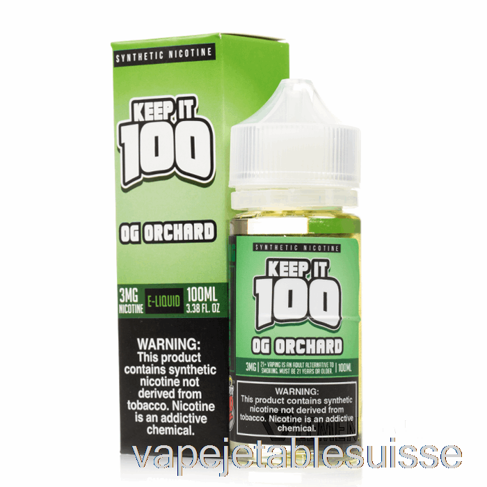 Vape Suisse Og Verger - Gardez-le 100 - 100ml 0mg